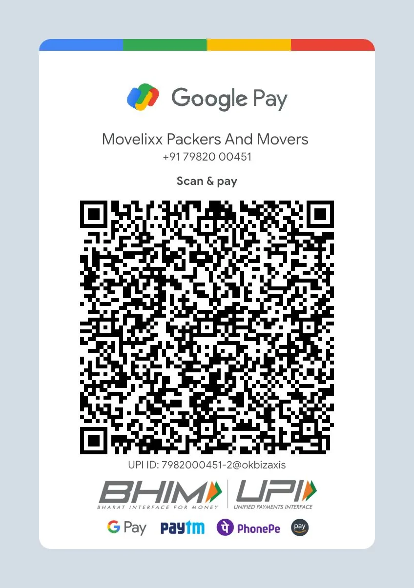 Movelixx Official UPI QR Code