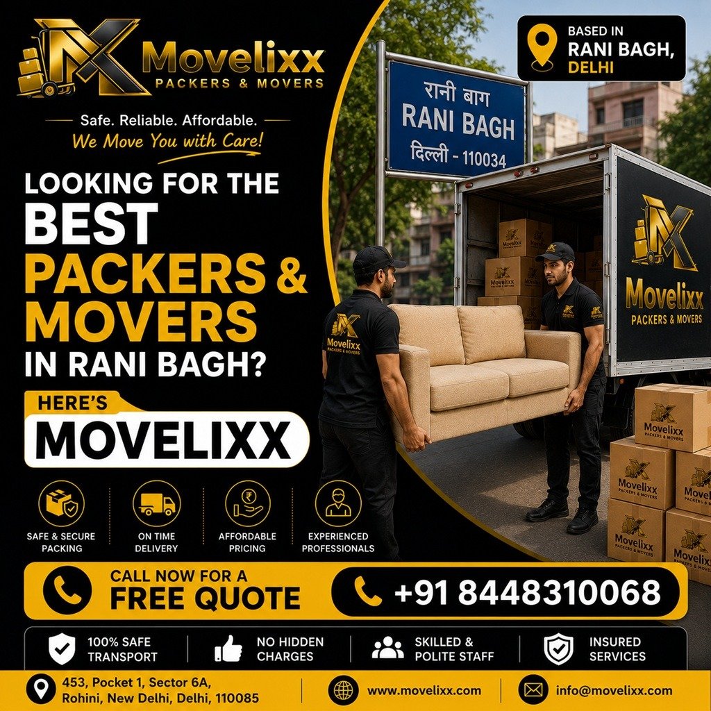 packers and movers in rani bagh, Delhi