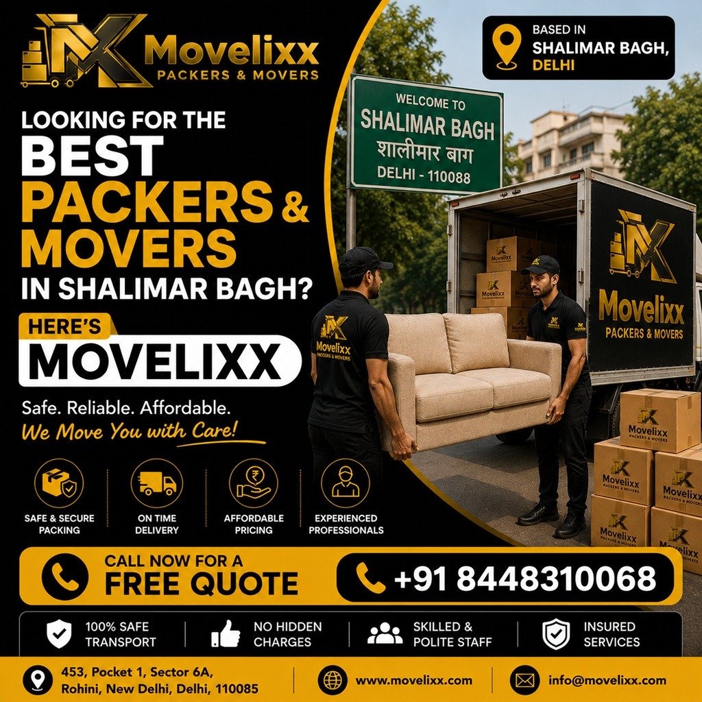 packers and movers in shalimar-bagh, Delhi
