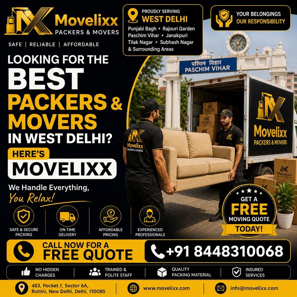 packers and movers in west delhi, Delhi