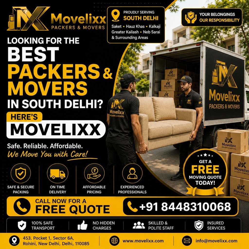 packers and movers in south delhi, Delhi